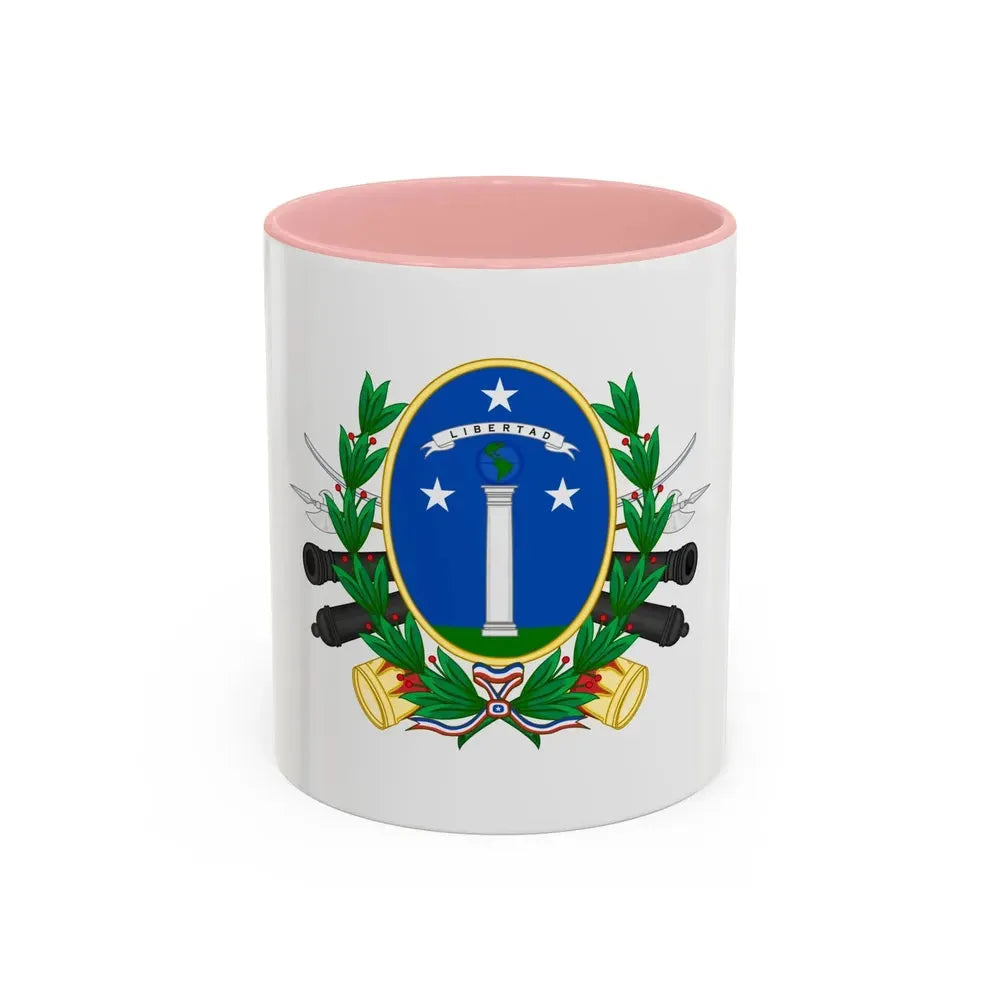 Coat of Arms of Chile (1819-1834) - Accent Coffee Mug 11oz Pink - Go Mug Yourself