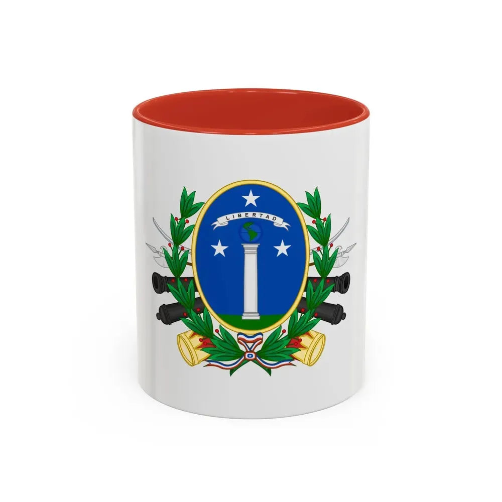 Coat of Arms of Chile (1819-1834) - Accent Coffee Mug 11oz Red - Go Mug Yourself
