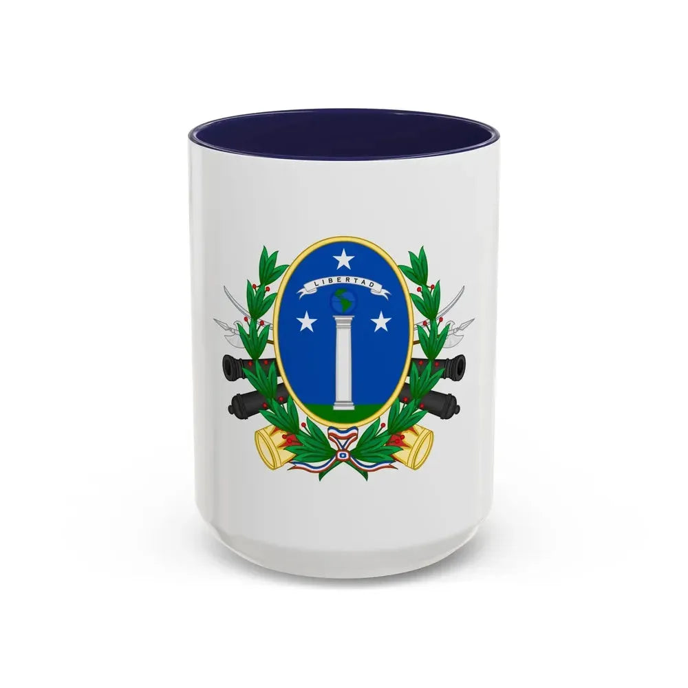 Coat of Arms of Chile (1819-1834) - Accent Coffee Mug 15oz Navy - Go Mug Yourself