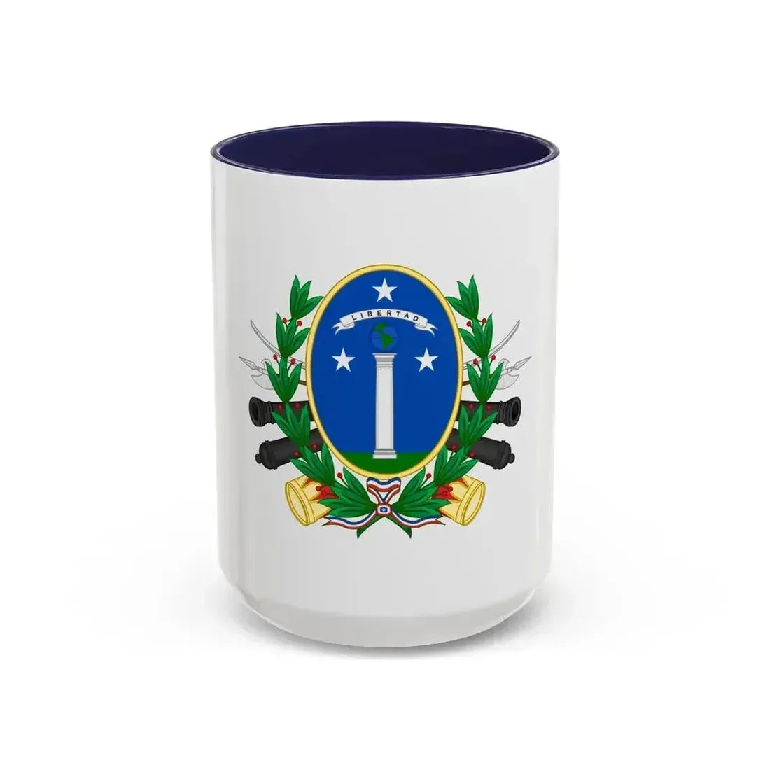 Coat of Arms of Chile (1819-1834) - Accent Coffee Mug 15oz Navy - Go Mug Yourself