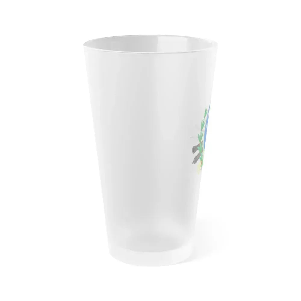 Coat of Arms of Chile (1819-1834) - Frosted Pint Glass 16oz - Go Mug Yourself