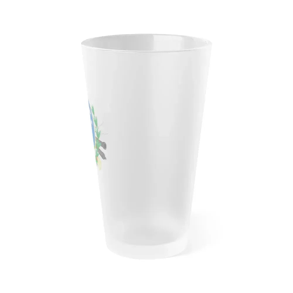 Coat of Arms of Chile (1819-1834) - Frosted Pint Glass 16oz - Go Mug Yourself