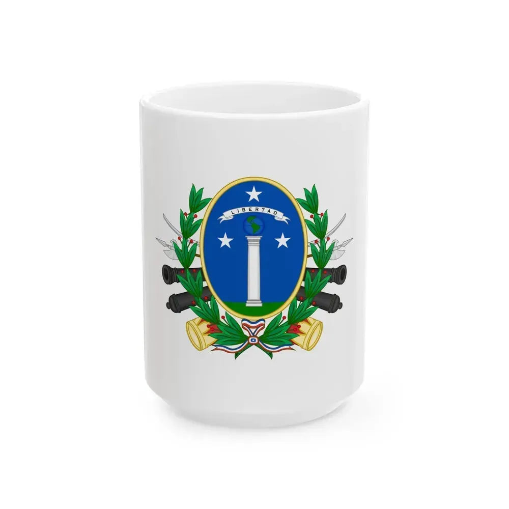 Coat of Arms of Chile (1819-1834) - White Coffee Mug 15oz - Go Mug Yourself