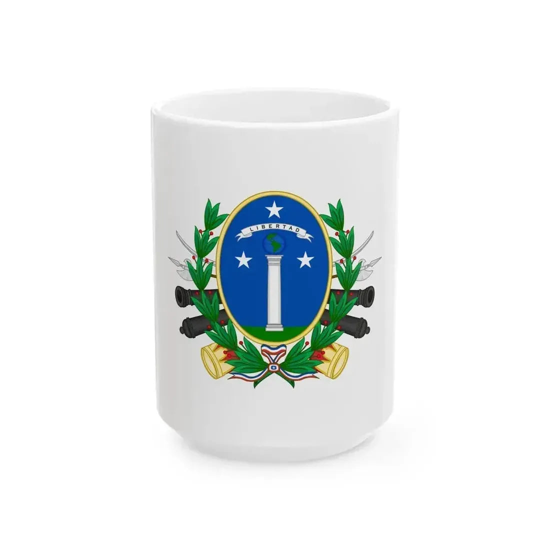 Coat of Arms of Chile (1819-1834) - White Coffee Mug 15oz - Go Mug Yourself
