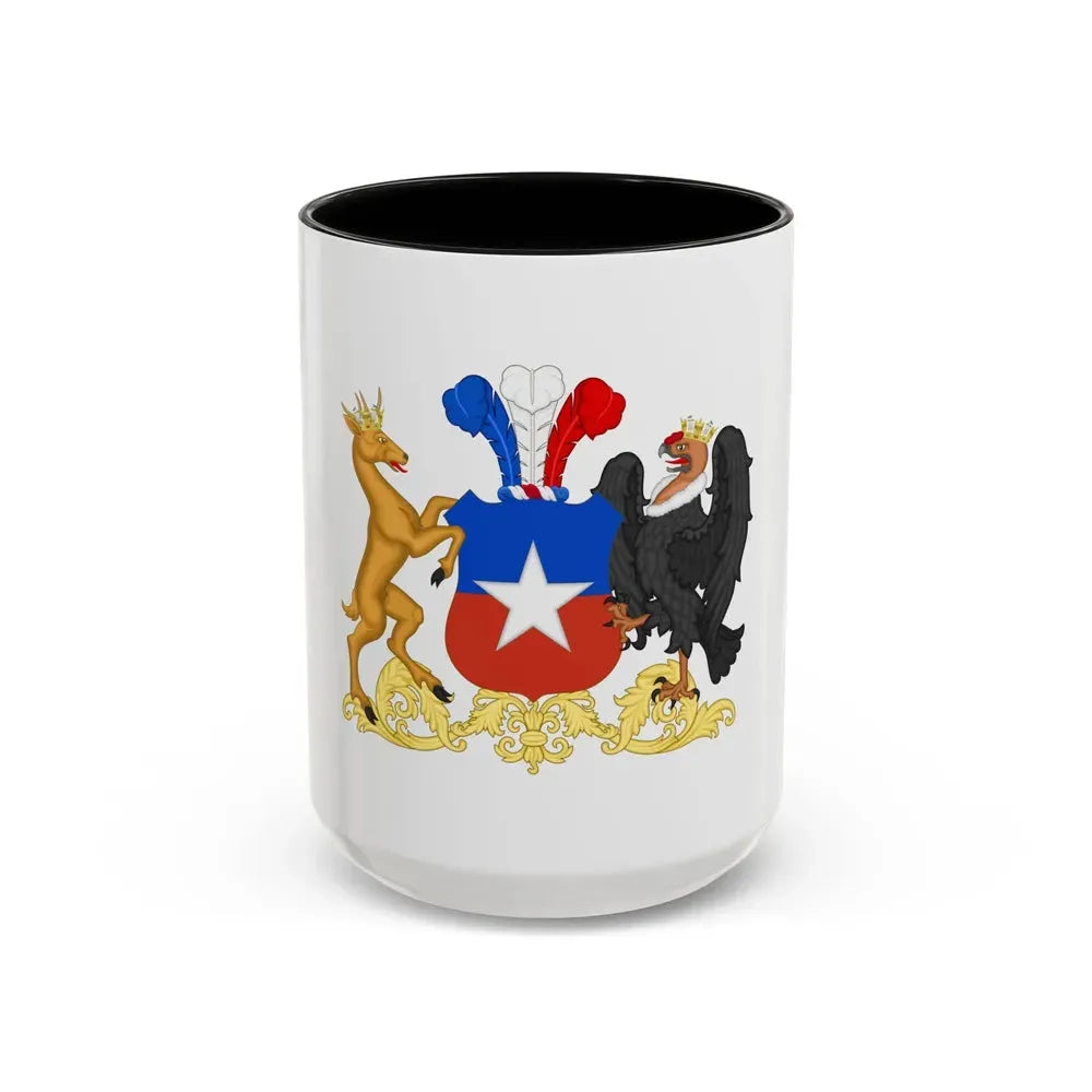 Coat of Arms of Chile (1834-1920) - Accent Coffee Mug 15oz Black - Go Mug Yourself