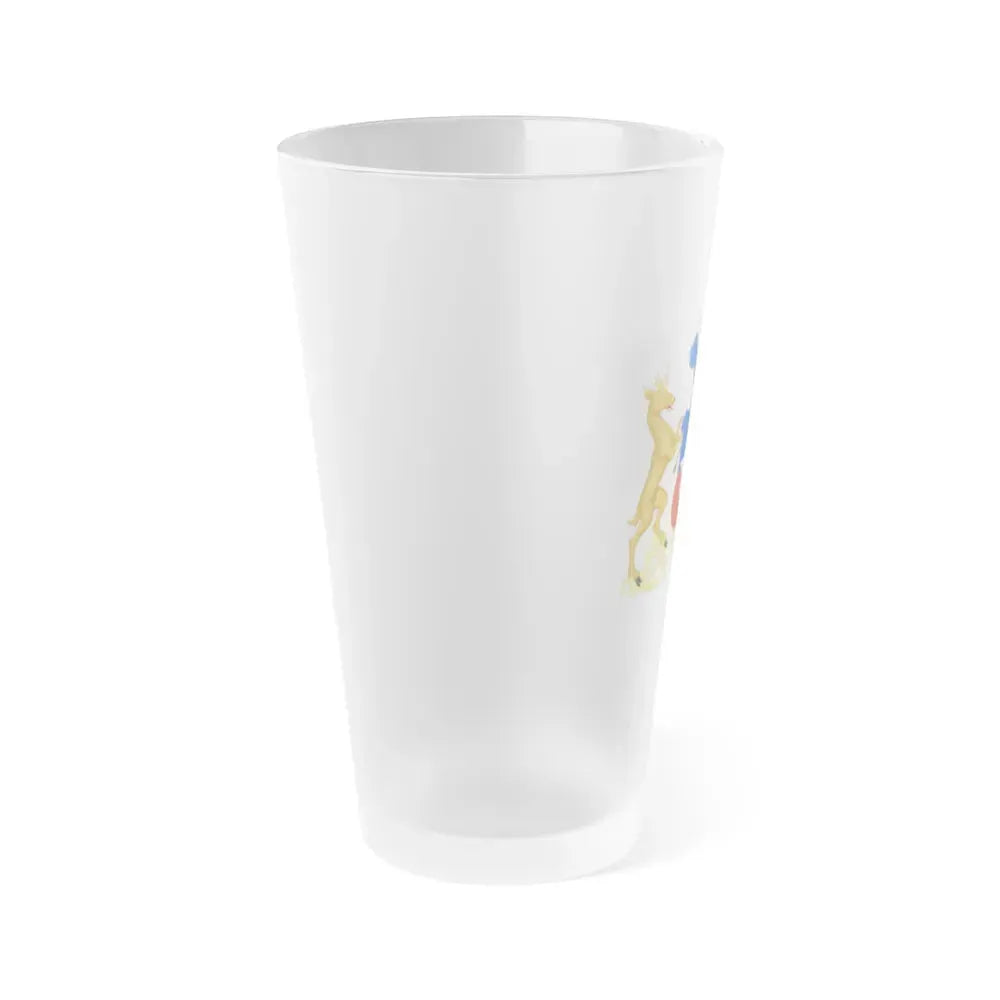 Coat of Arms of Chile (1834-1920) - Frosted Pint Glass 16oz - Go Mug Yourself