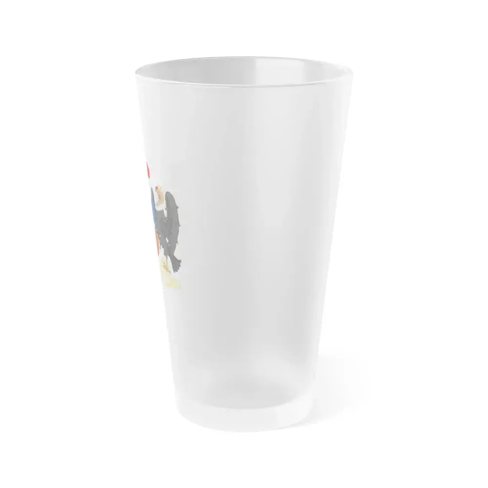 Coat of Arms of Chile (1834-1920) - Frosted Pint Glass 16oz - Go Mug Yourself