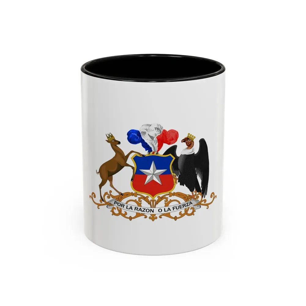 Coat of arms of Chile 3 - Accent Coffee Mug 11oz Black - Go Mug Yourself
