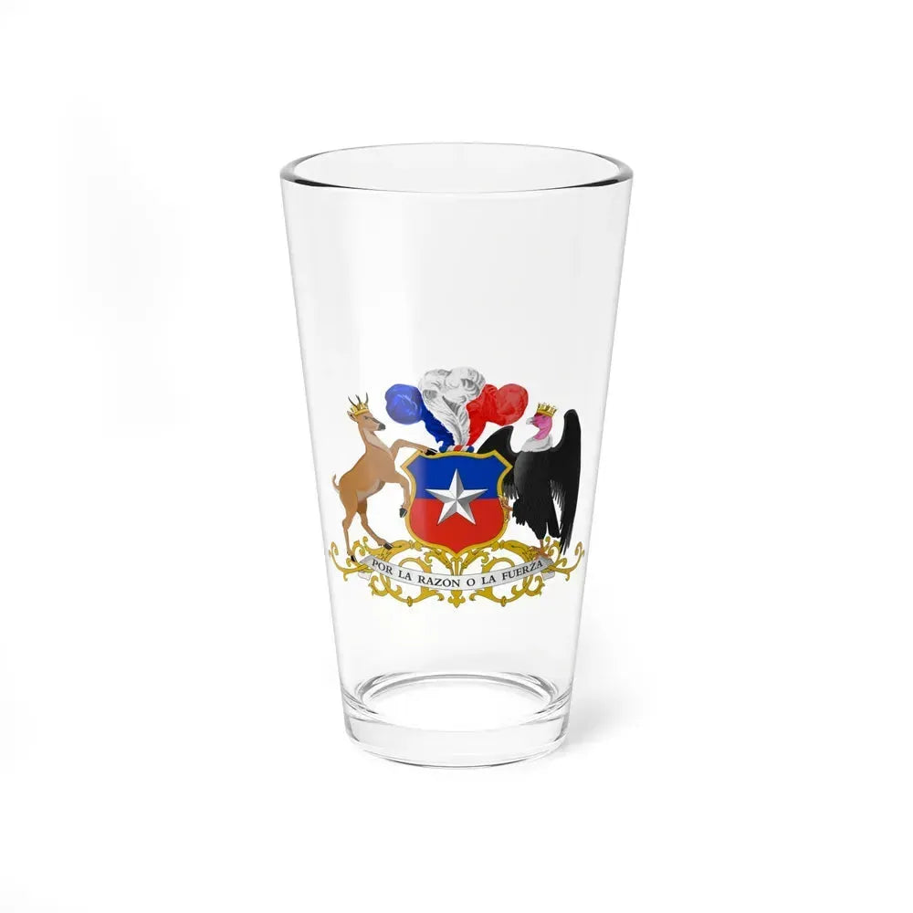 Coat of arms of Chile 5 - Pint Glass 16oz 16oz - Go Mug Yourself