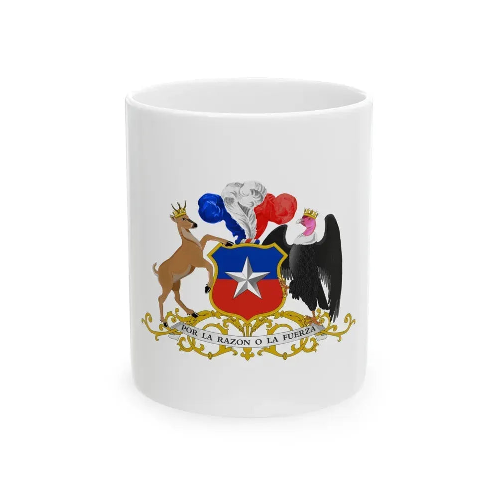 Coat of arms of Chile 5 - White Coffee Mug 11oz - Go Mug Yourself