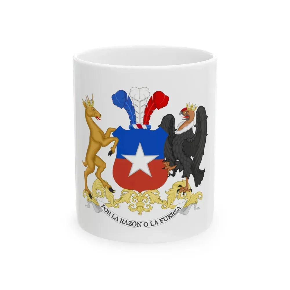 Coat of Arms of Chile - White Coffee Mug 11oz - Go Mug Yourself