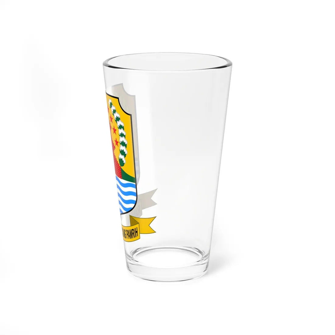Coat of arms of Cirebon Regency (Indonesia) (Coat of Arms) Pint Glass 16oz - Go Mug Yourself