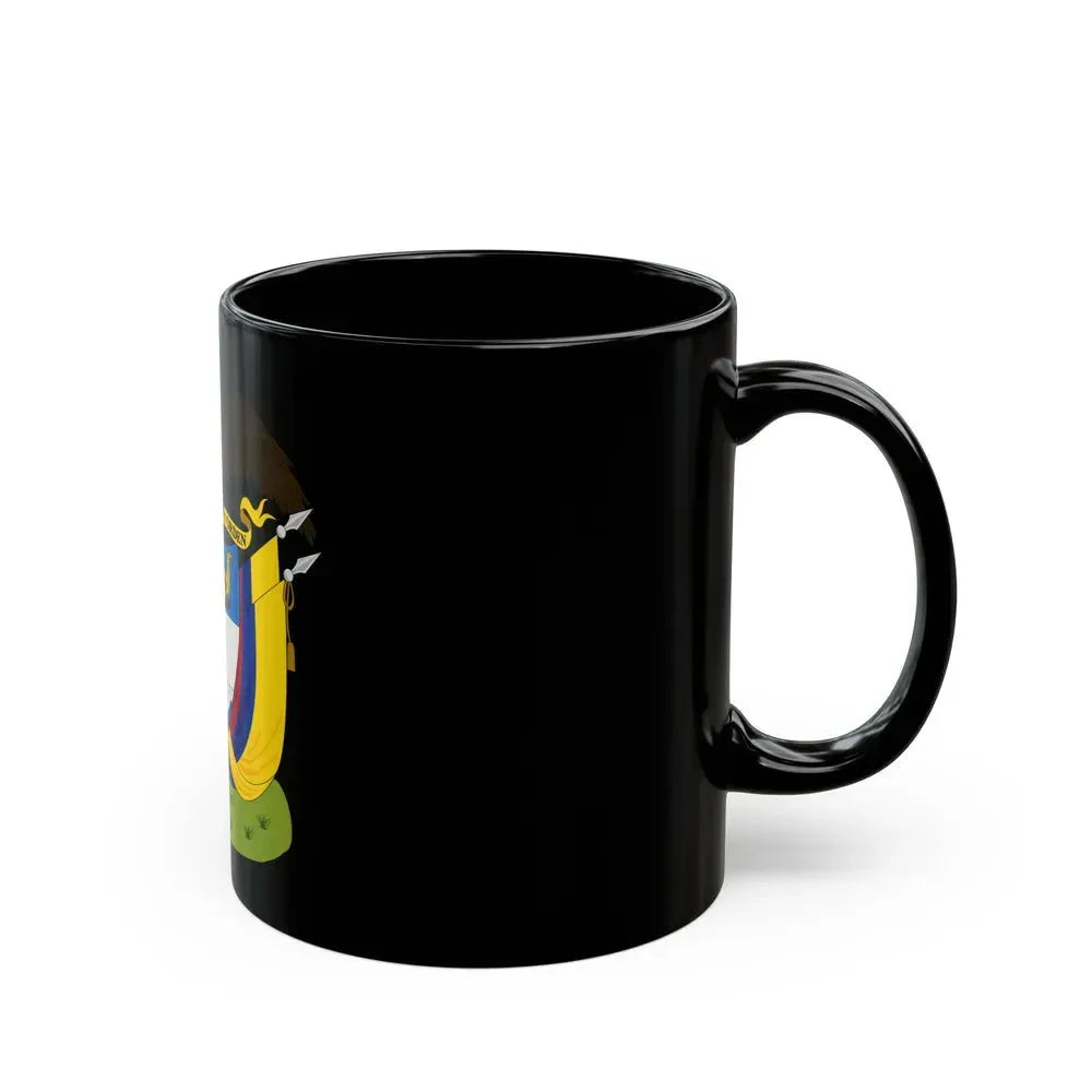 Coat of arms of Colombia (1890) - Black Coffee Mug - Go Mug Yourself