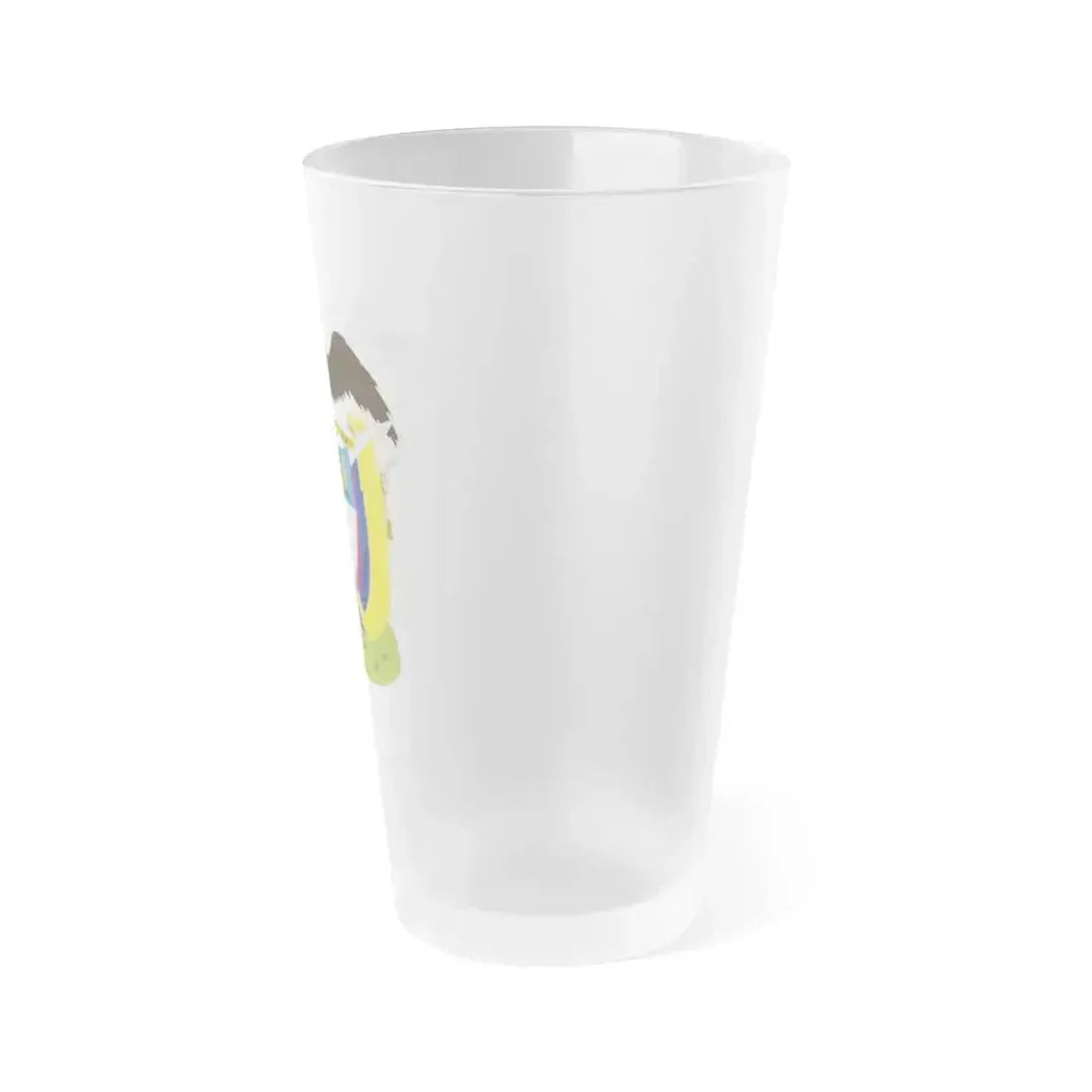 Coat of arms of Colombia (1890) - Frosted Pint Glass 16oz - Go Mug Yourself