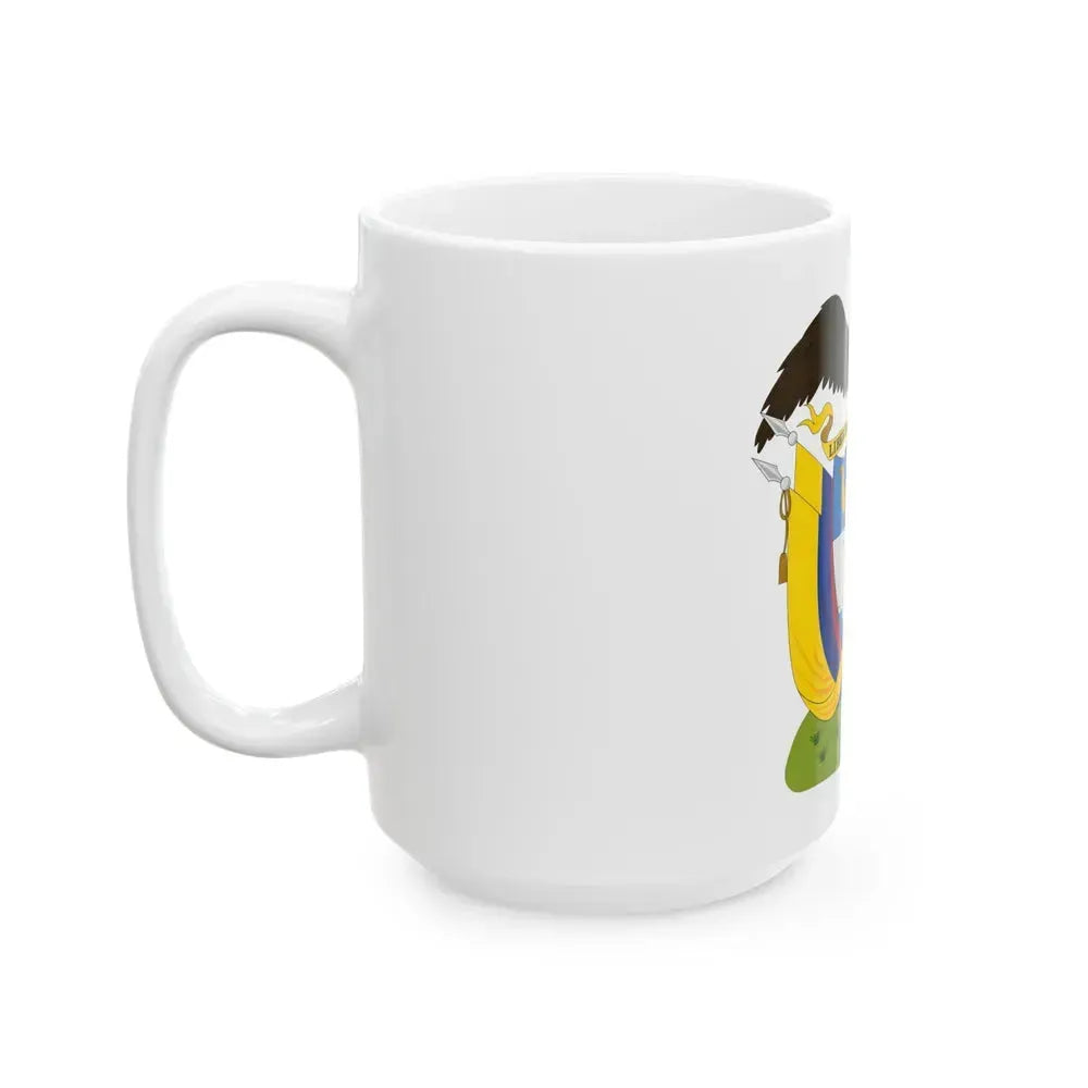 Coat of arms of Colombia (1890) - White Coffee Mug - Go Mug Yourself