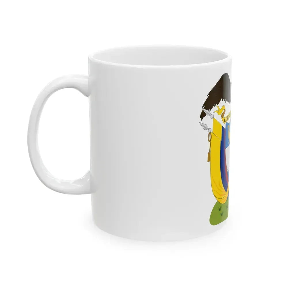 Coat of arms of Colombia (1890) - White Coffee Mug - Go Mug Yourself