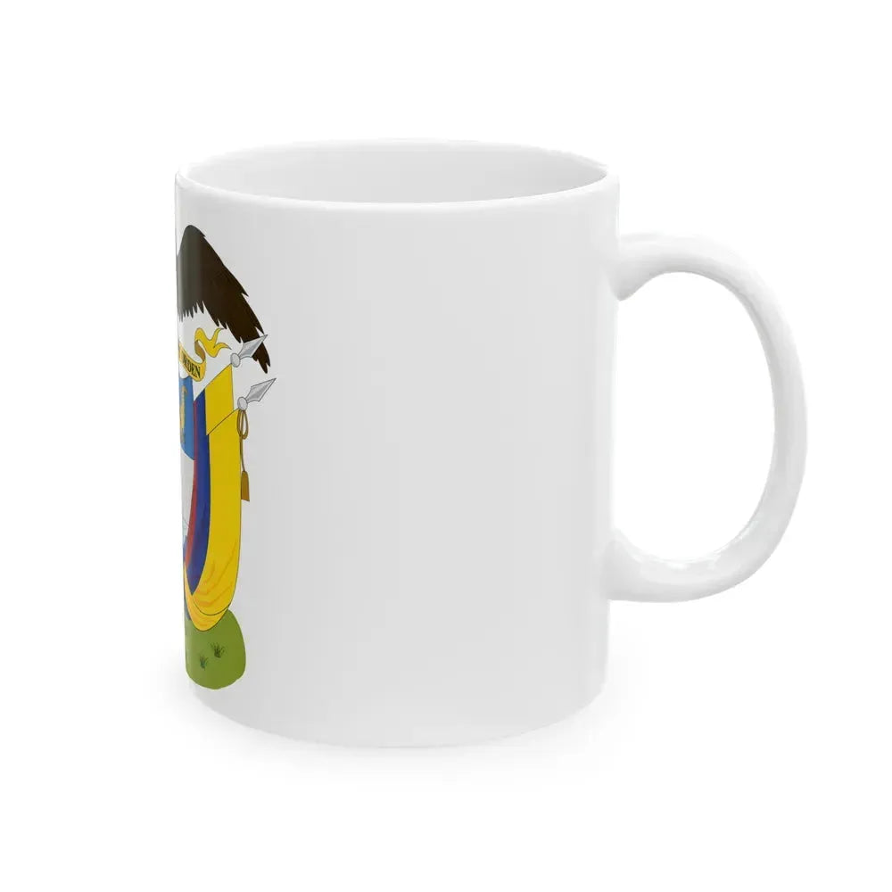 Coat of arms of Colombia (1890) - White Coffee Mug - Go Mug Yourself