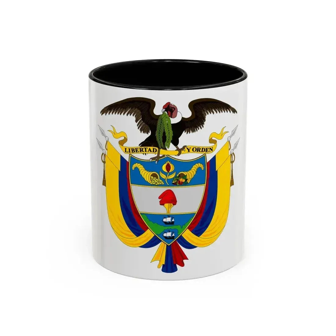 Coat of arms of Colombia 2 - Accent Coffee Mug 11oz Black - Go Mug Yourself