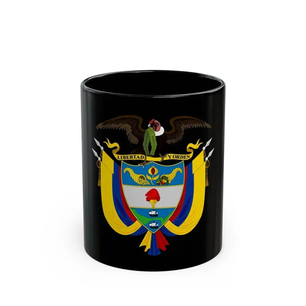 Coat of arms of Colombia 2 - Black Coffee Mug 11oz - Go Mug Yourself