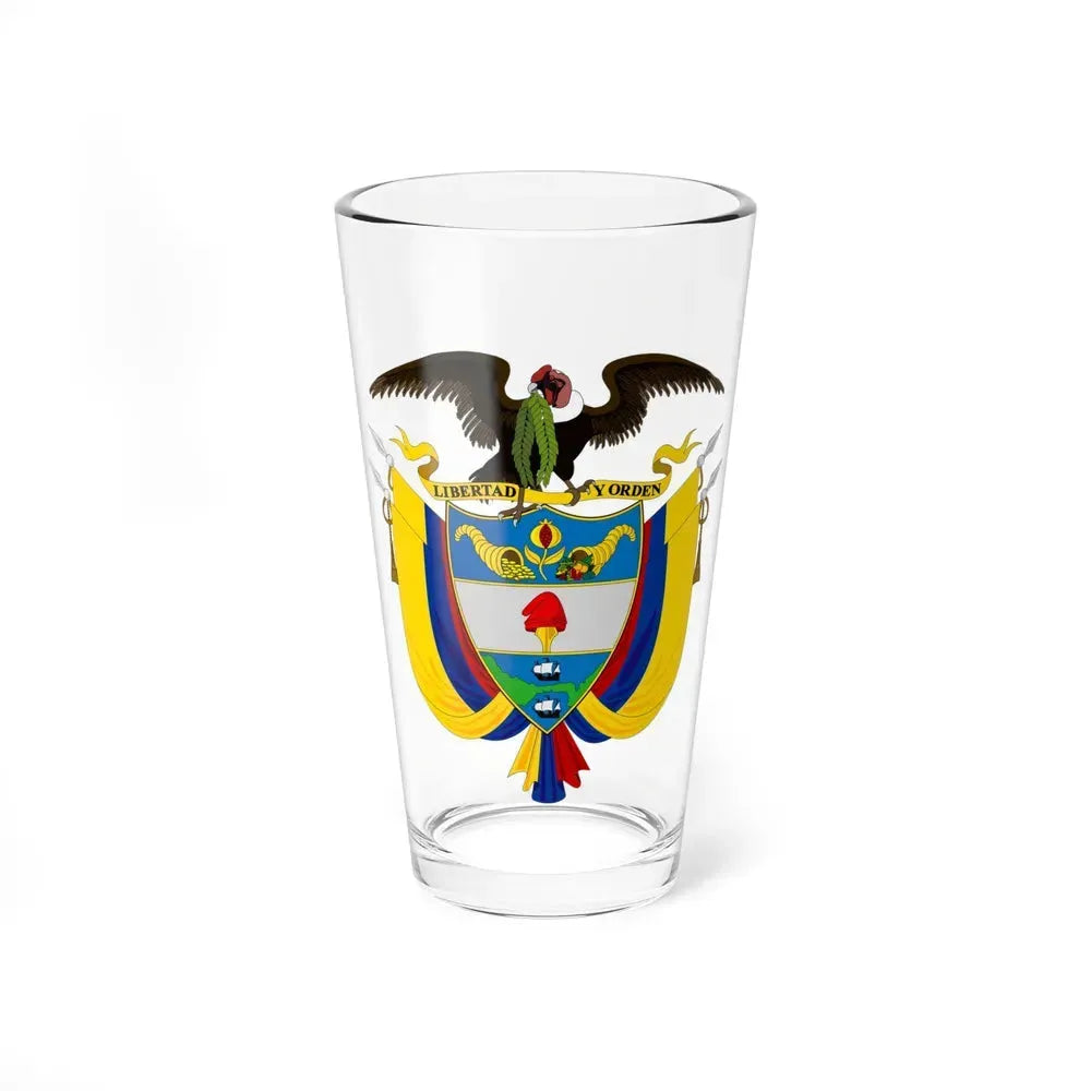 Coat of arms of Colombia 2 - Pint Glass 16oz 16oz - Go Mug Yourself
