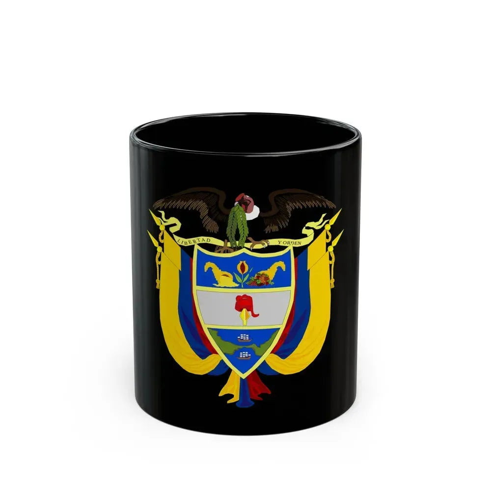 Coat of arms of Colombia 3 - Black Coffee Mug 11oz - Go Mug Yourself