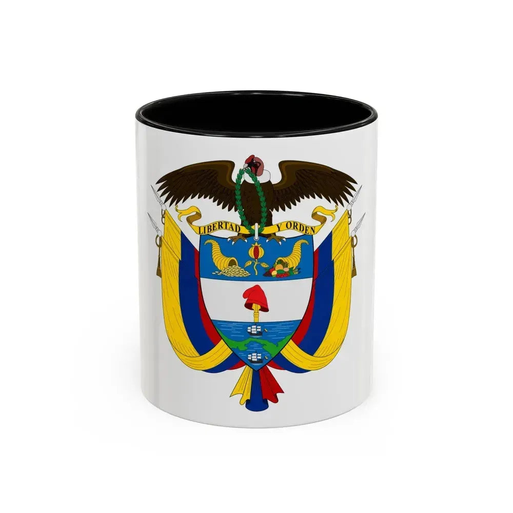 Coat of arms of Colombia - Accent Coffee Mug 11oz Black - Go Mug Yourself