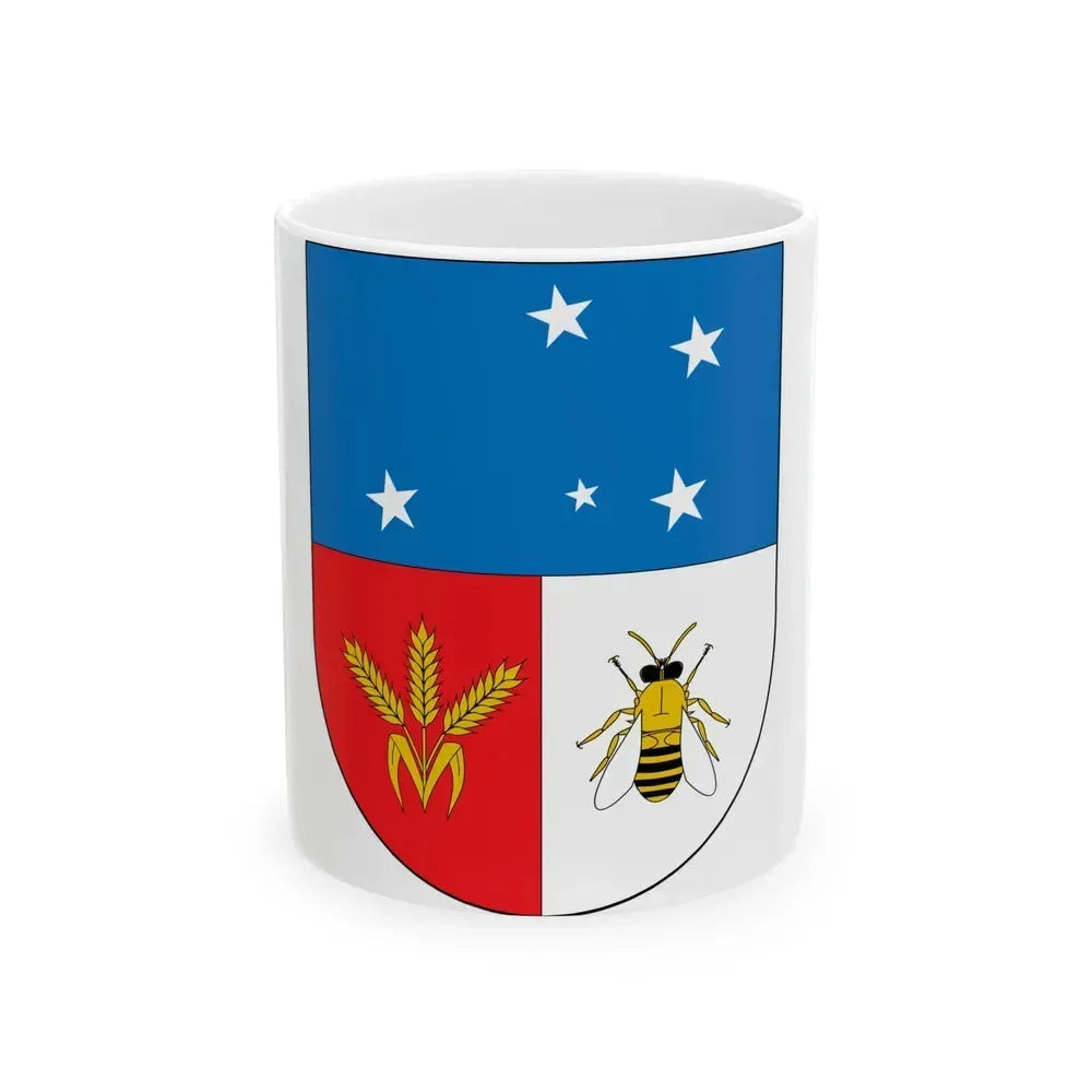 Coat of arms of Colonia Department - White Coffee Mug 11oz - Go Mug Yourself
