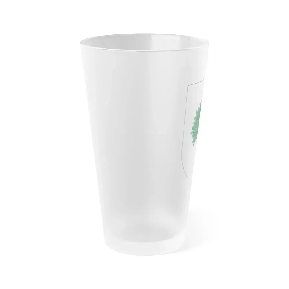 Coat of arms of Colonial Brazil - Frosted Pint Glass 16oz - Go Mug Yourself