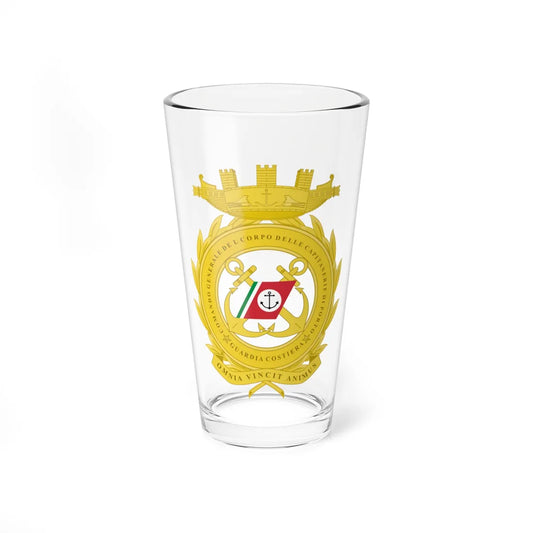 Coat of arms of Comando Generale delle Capitanerie di Porto (Italy) (Coat of Arms) Pint Glass 16oz 16oz - Go Mug Yourself