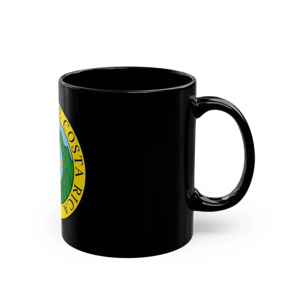 Coat of arms of Costa Rica (1824-1840 and 1842-1848) - Black Coffee Mug - Go Mug Yourself