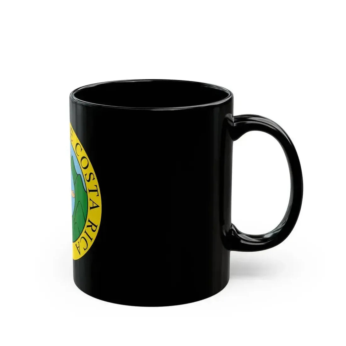 Coat of arms of Costa Rica (1824-1840 and 1842-1848) - Black Coffee Mug - Go Mug Yourself