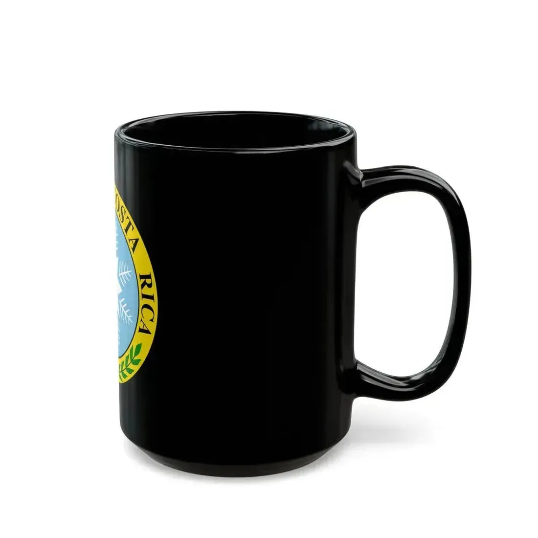 Coat of arms of Costa Rica (1840-1842) - Black Coffee Mug - Go Mug Yourself