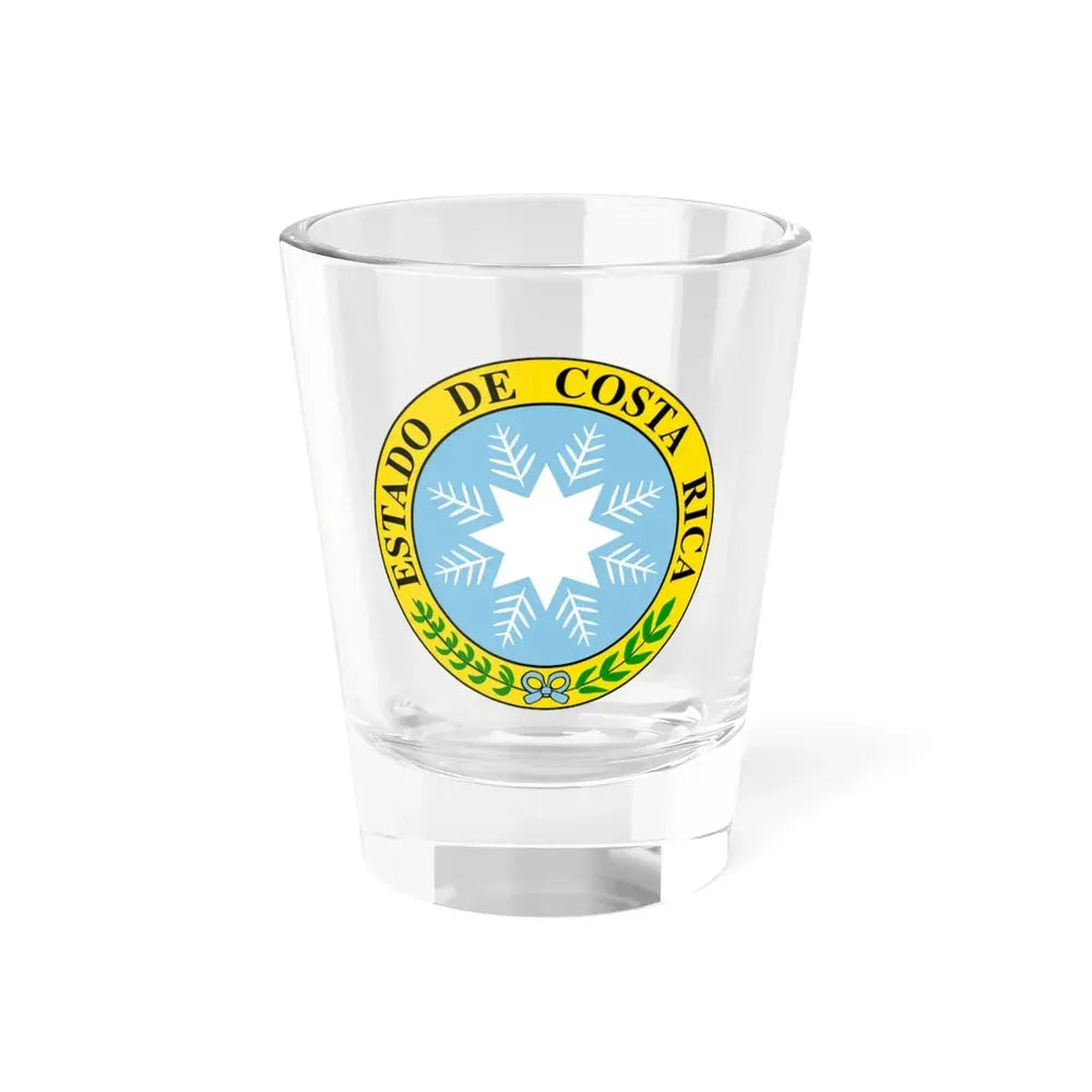 Coat of arms of Costa Rica (1840-1842) - Shot Glass 1.5oz 1.5oz - Go Mug Yourself
