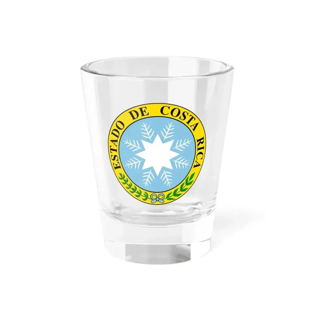 Coat of arms of Costa Rica (1840-1842) - Shot Glass 1.5oz 1.5oz - Go Mug Yourself