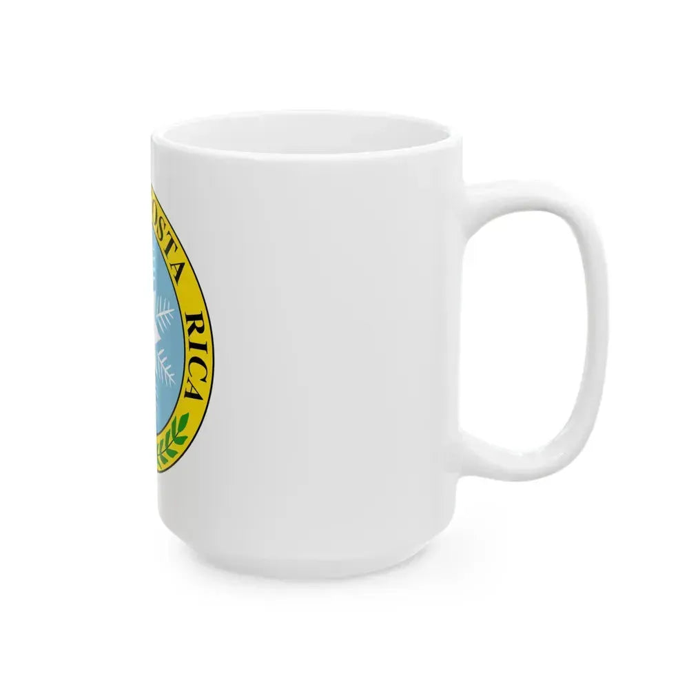 Coat of arms of Costa Rica (1840-1842) - White Coffee Mug - Go Mug Yourself