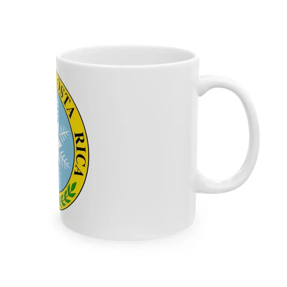 Coat of arms of Costa Rica (1840-1842) - White Coffee Mug - Go Mug Yourself