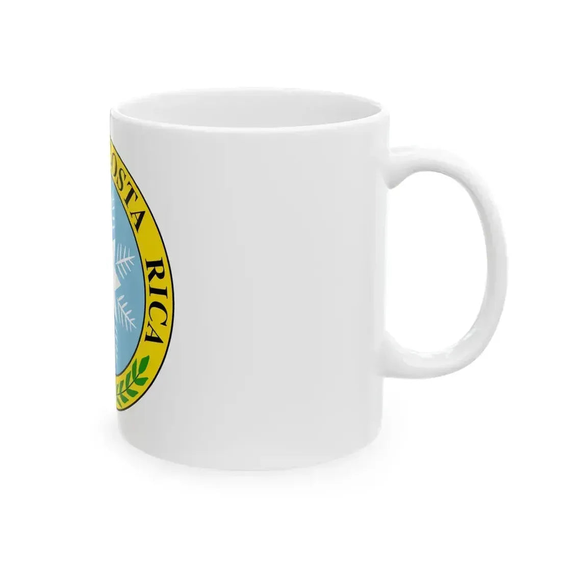 Coat of arms of Costa Rica (1840-1842) - White Coffee Mug - Go Mug Yourself