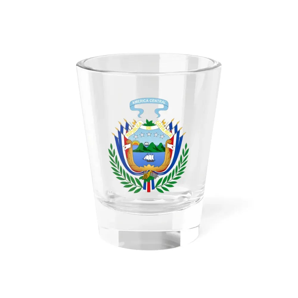 Coat of arms of Costa Rica (1848-1906) - Shot Glass 1.5oz 1.5oz - Go Mug Yourself