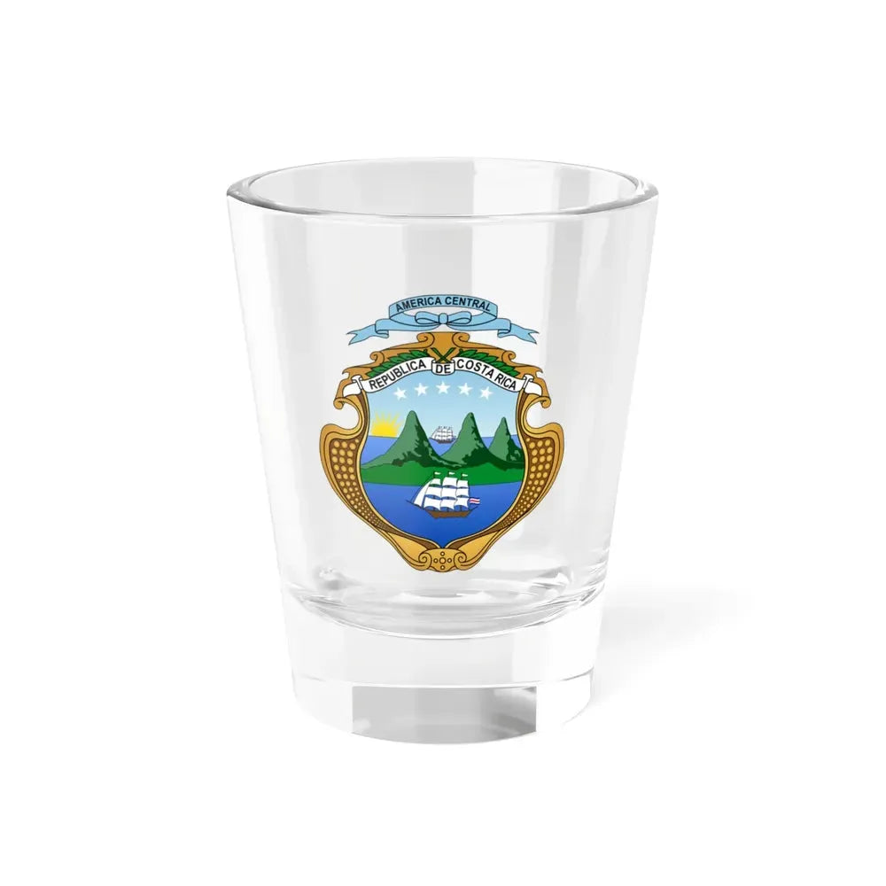 Coat of arms of Costa Rica (1906-1964) - Shot Glass 1.5oz 1.5oz - Go Mug Yourself