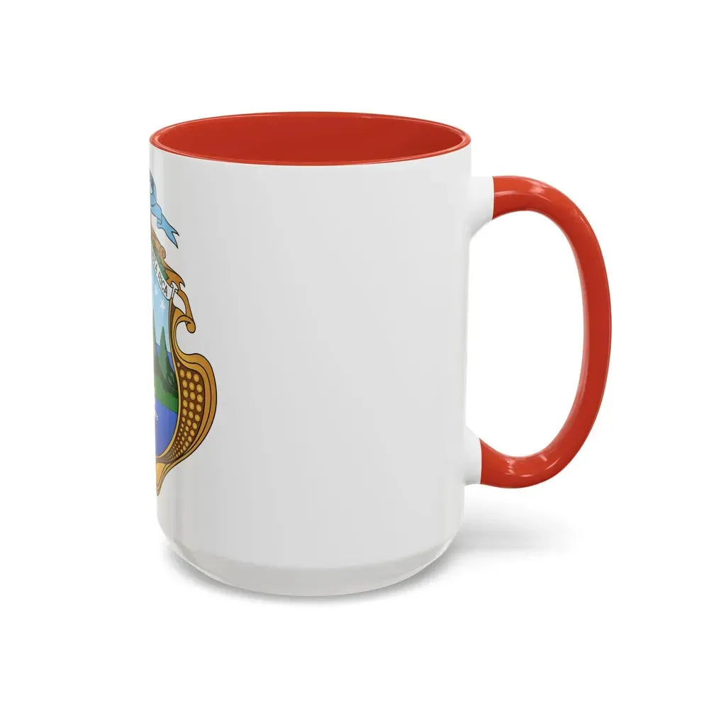 Coat of arms of Costa Rica (1964-1998) - Accent Coffee Mug - Go Mug Yourself