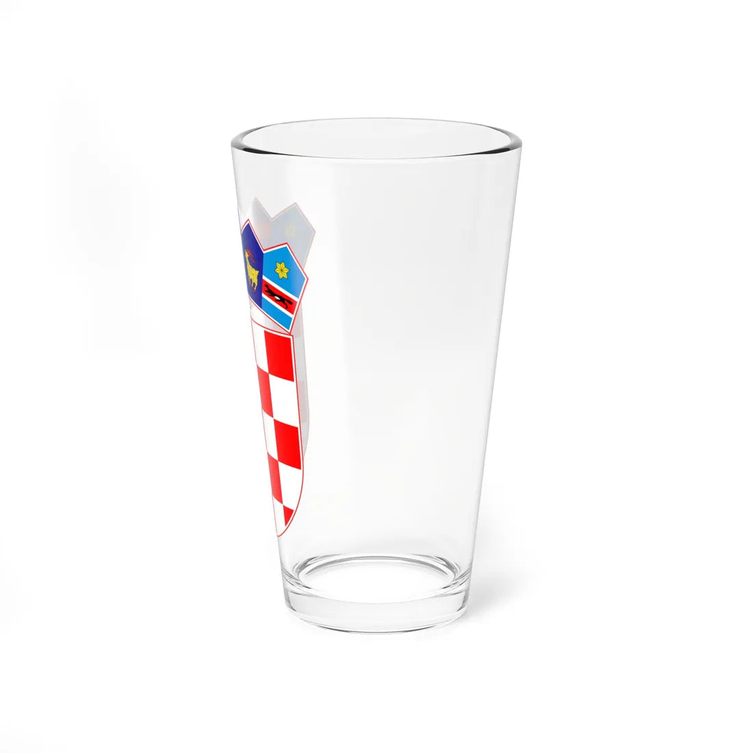 Coat of arms of Croatia (Croatia) (Coat of Arms) Pint Glass 16oz - Go Mug Yourself