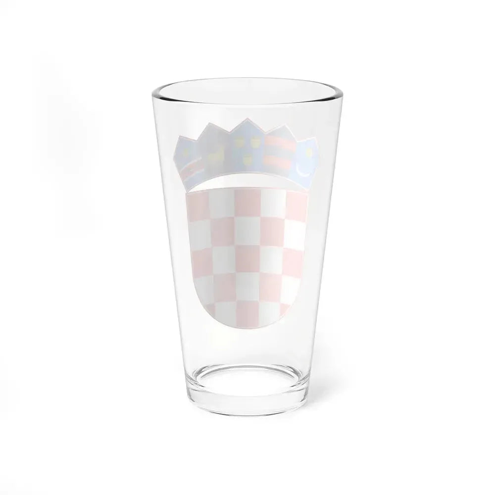 Coat of arms of Croatia - Pint Glass 16oz - Go Mug Yourself