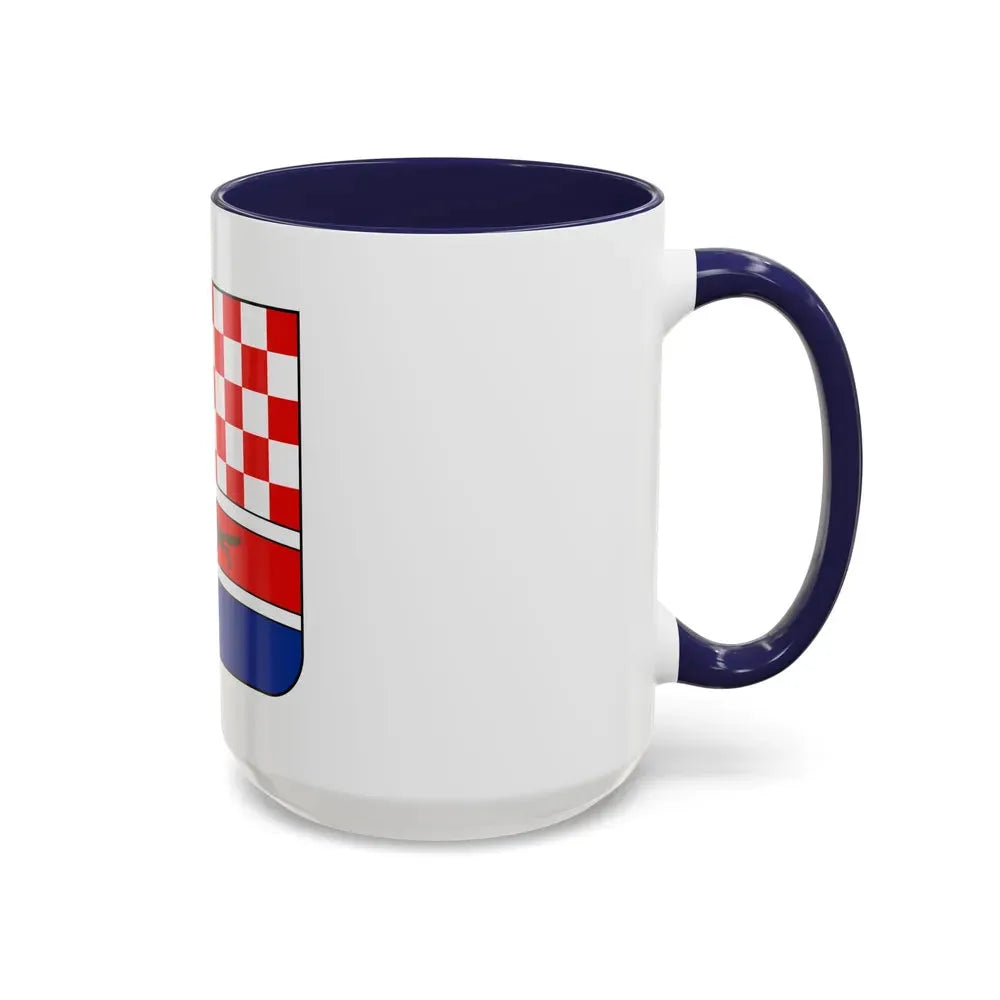 Coat of arms of Croatia (State of Slovenes, Croats and Serbs) - Accent Coffee Mug - Go Mug Yourself