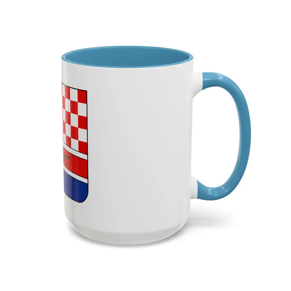 Coat of arms of Croatia (State of Slovenes, Croats and Serbs) - Accent Coffee Mug - Go Mug Yourself