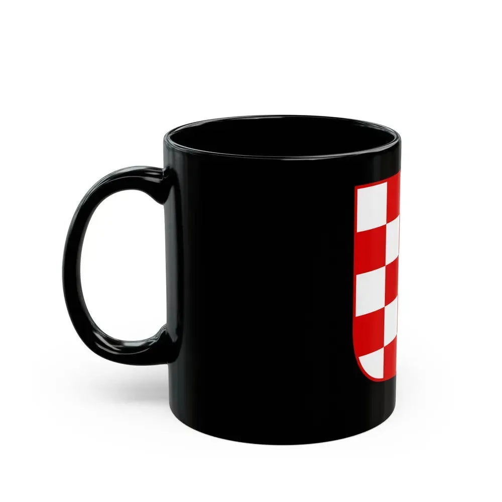 Coat of arms of Croatia (white chequy) - Black Coffee Mug - Go Mug Yourself