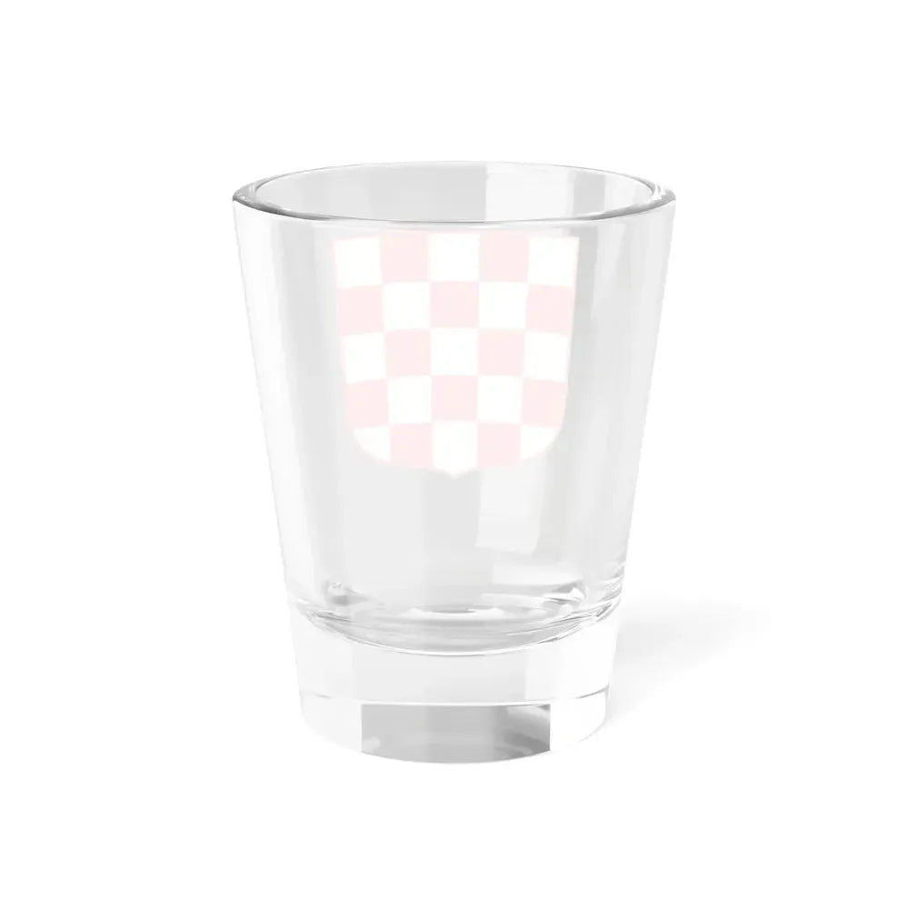 Coat of arms of Croatia (white chequy) - Shot Glass 1.5oz - Go Mug Yourself