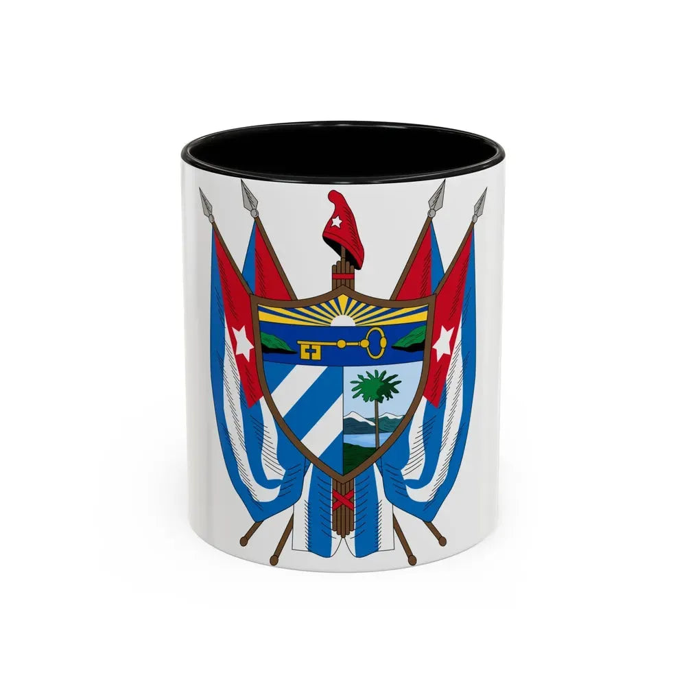 Coat of arms of Cuba (19th century) - Accent Coffee Mug 11oz Black - Go Mug Yourself