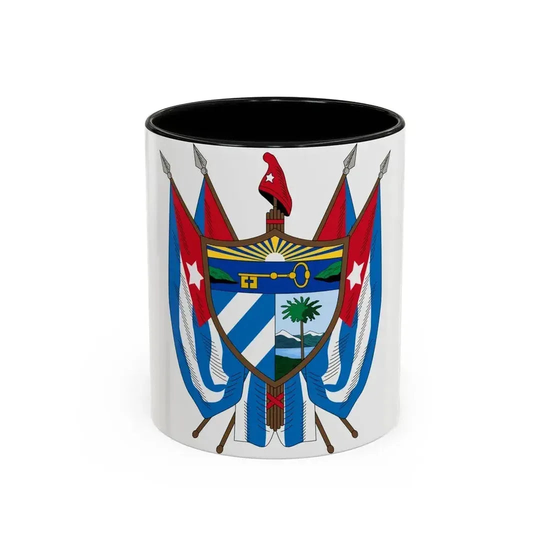 Coat of arms of Cuba (19th century) - Accent Coffee Mug 11oz Black - Go Mug Yourself