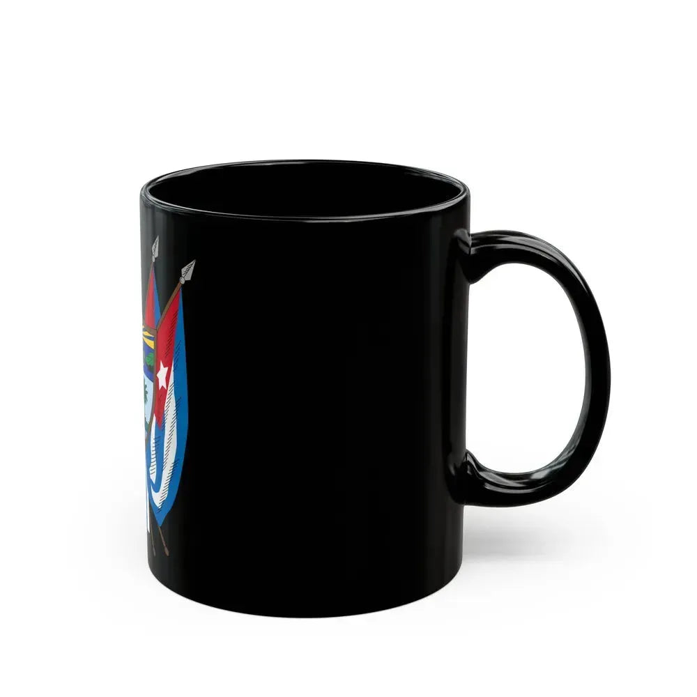 Coat of arms of Cuba (19th century) - Black Coffee Mug - Go Mug Yourself