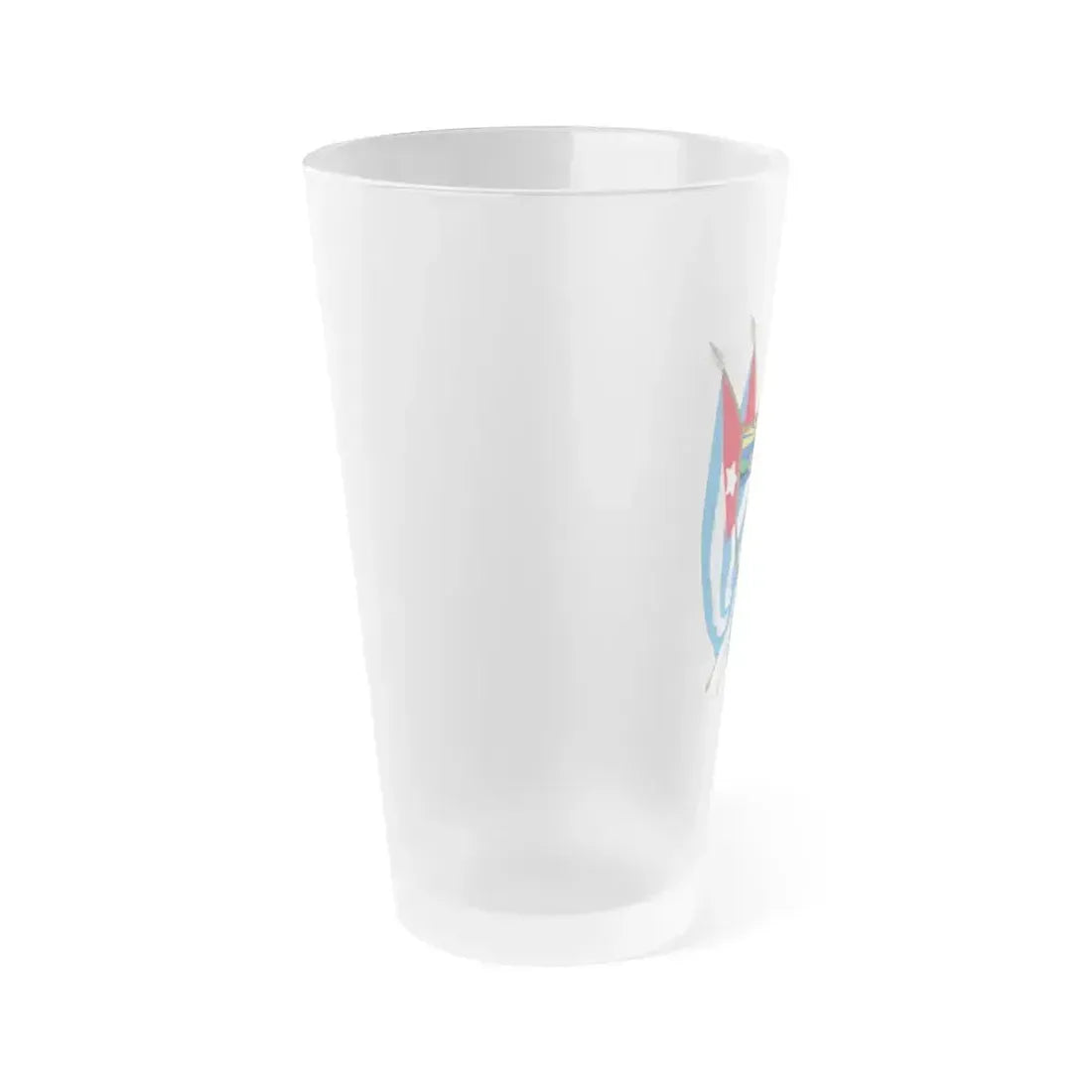 Coat of arms of Cuba (19th century) - Frosted Pint Glass 16oz - Go Mug Yourself